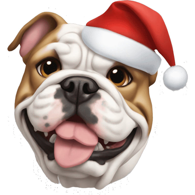 Bulldog france Christmas  emoji