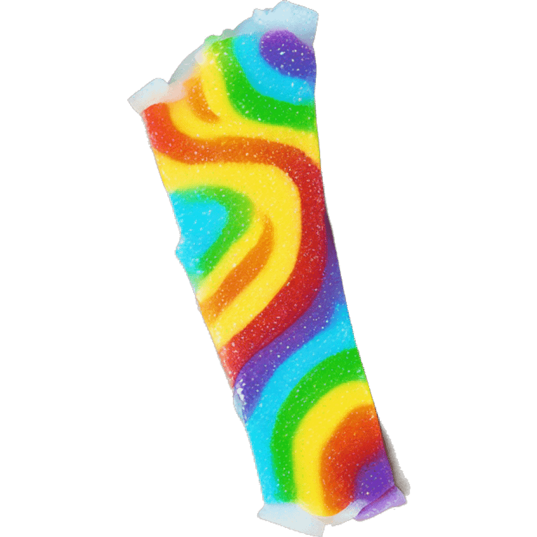 rainbow candy sour strap emoji