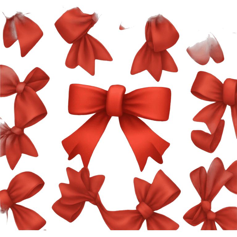 Red Christmas bow emoji