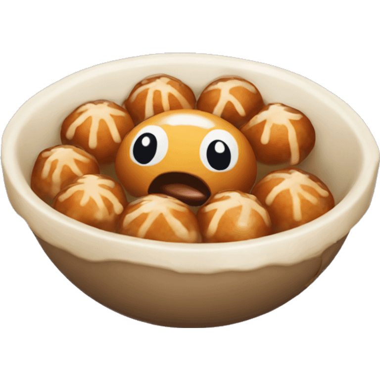 Takoyaki polpo balls dish emoji