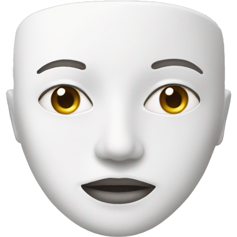 white skincare mask emoji