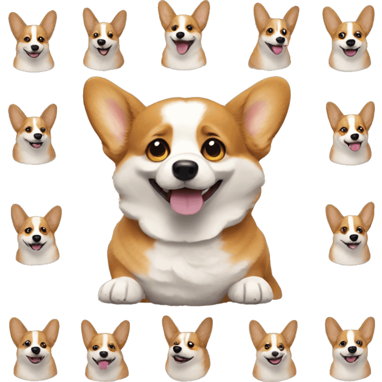 crazy corgi  emoji