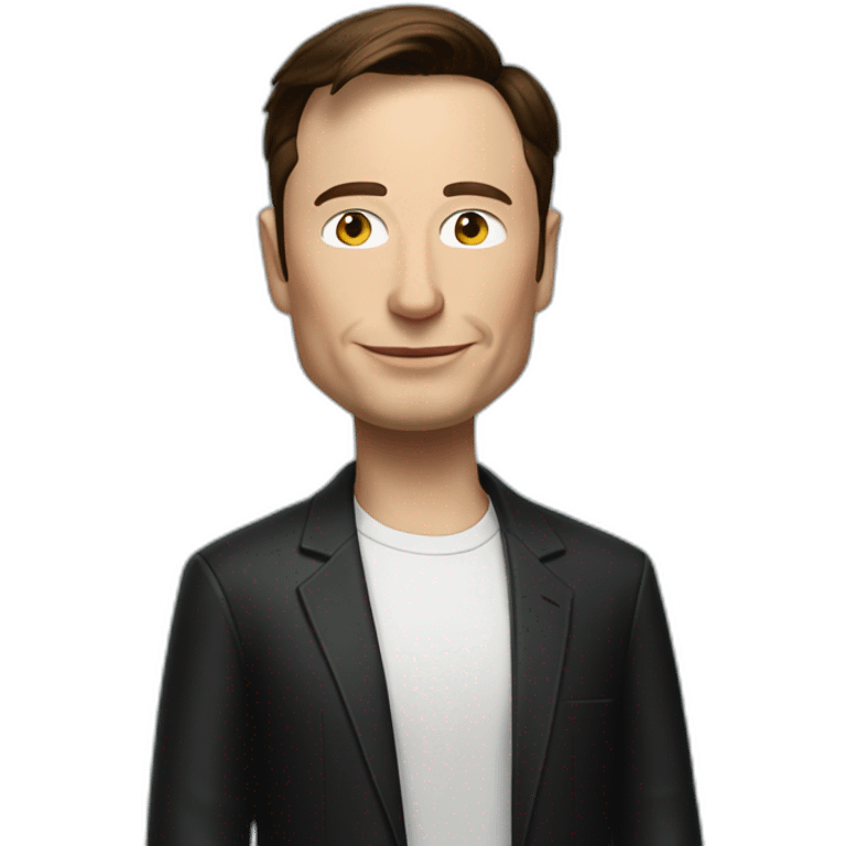 Elon musk in steve jobs outfit emoji