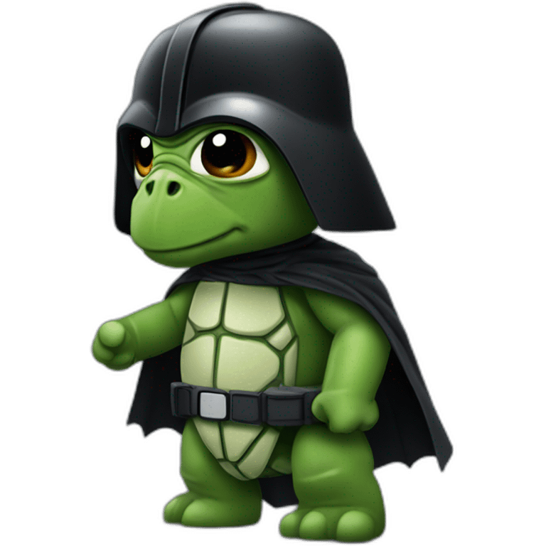 Dark Vador chevauchant une tortue emoji