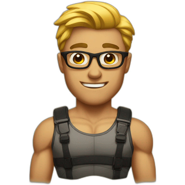 muscular geek emoji