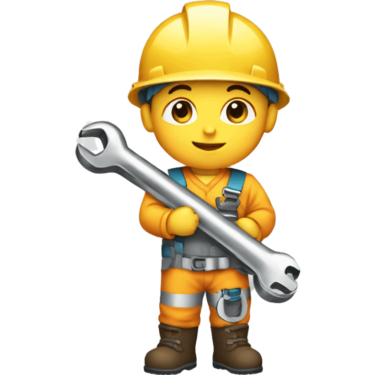 engineer baby holding wrench emoji