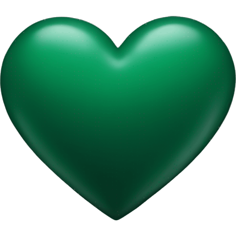 Dark green heart emoji