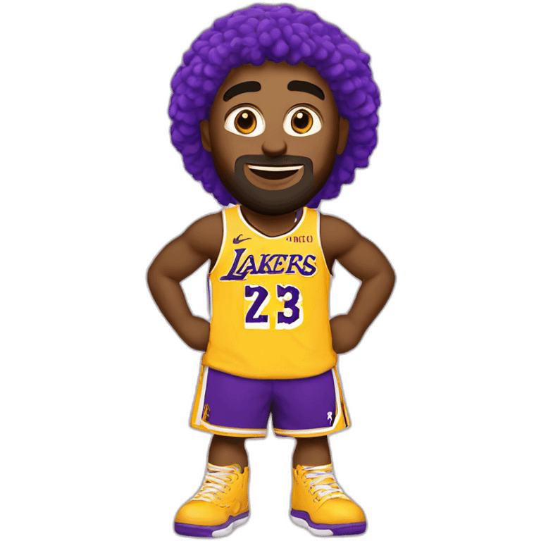 Reach for the Lakers wide eyed raver emoji