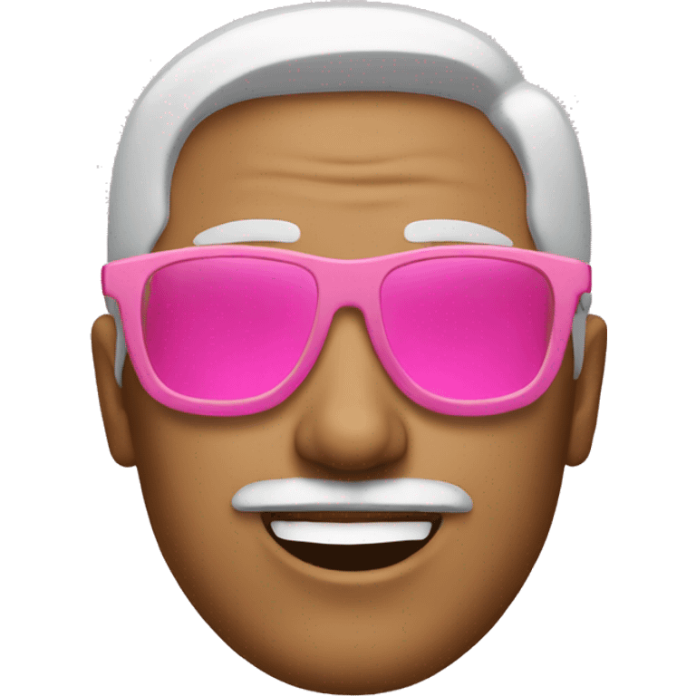 Man with pink sunglasses emoji