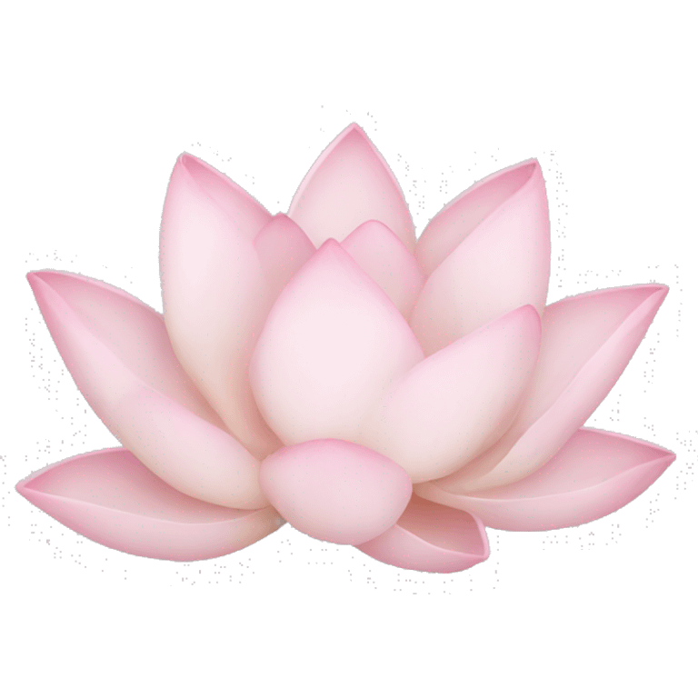 Pale pink lotus emoji