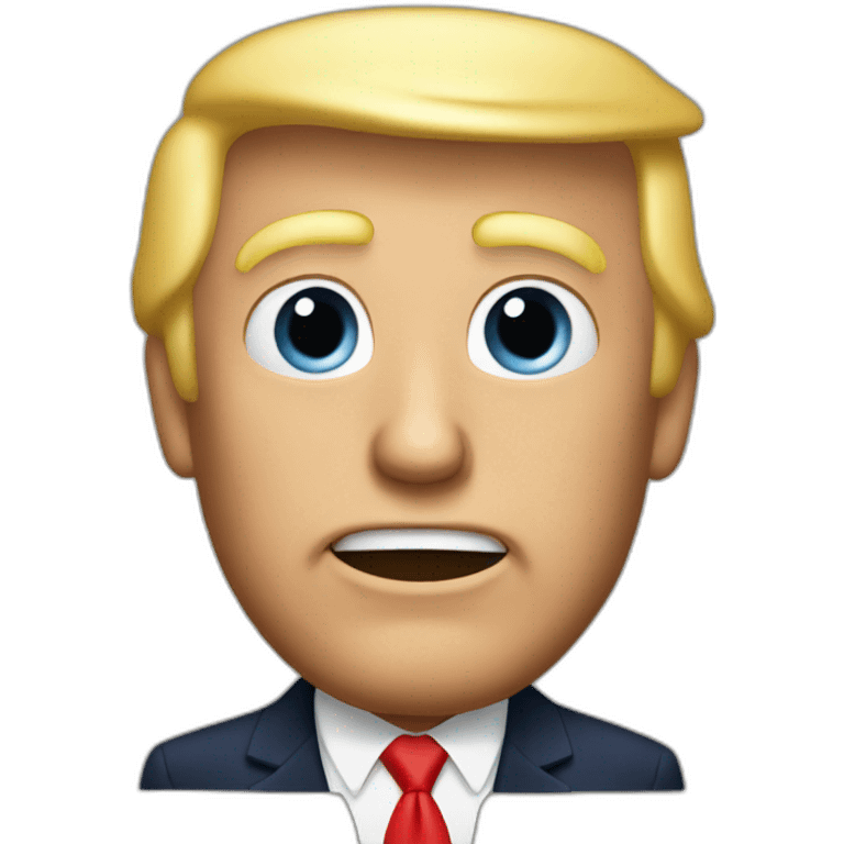 Trump qui rit emoji