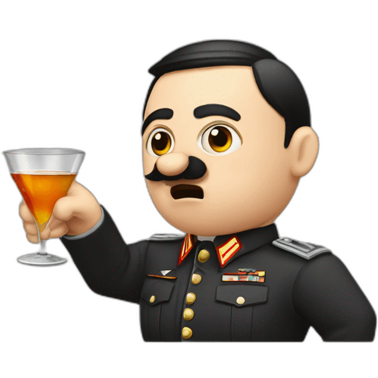 Hitler-drinking-vodka emoji