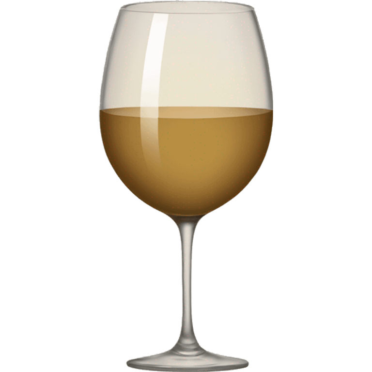 Beige asthetic wine Glas with a bow on the stalk  emoji