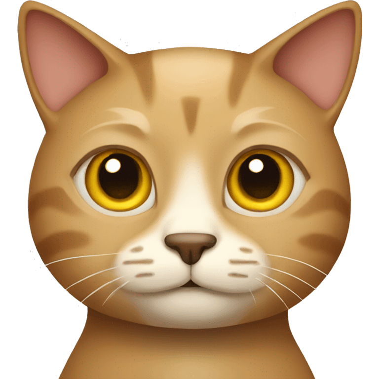 Wise tan cat emoji