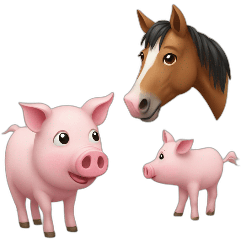 horse + pig emoji