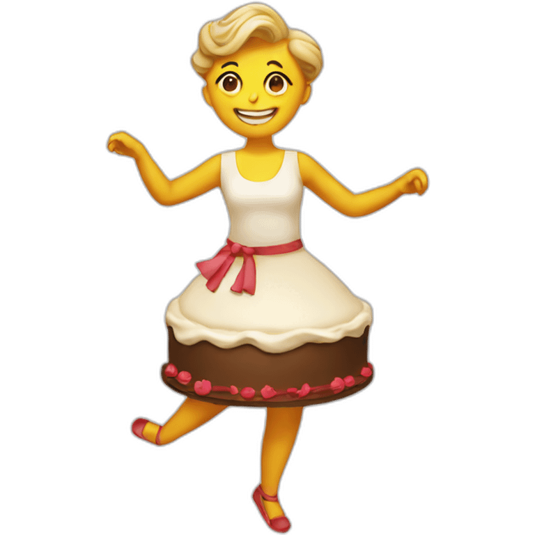 dancing cake emoji