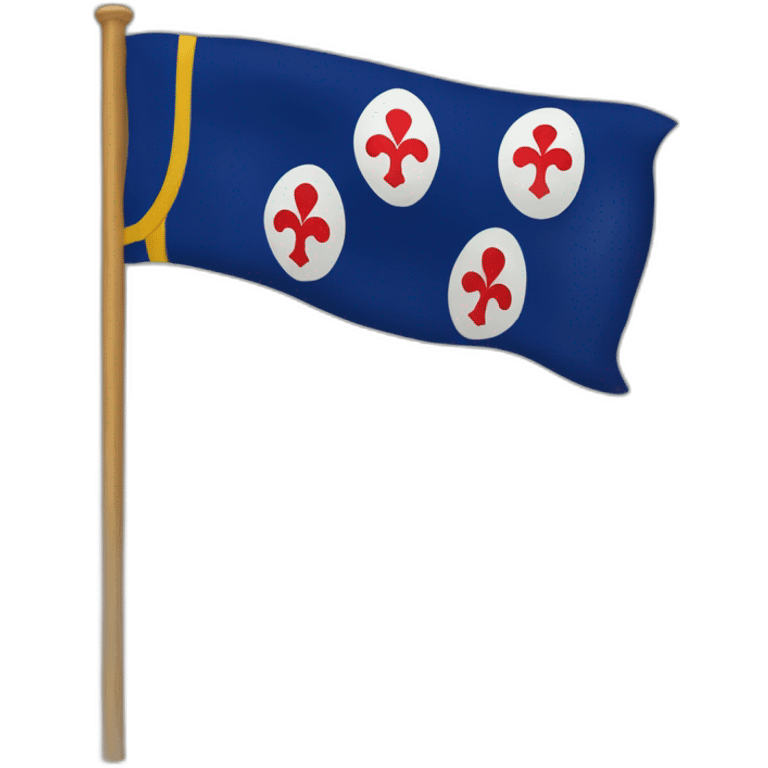 drapeau franc comtois emoji