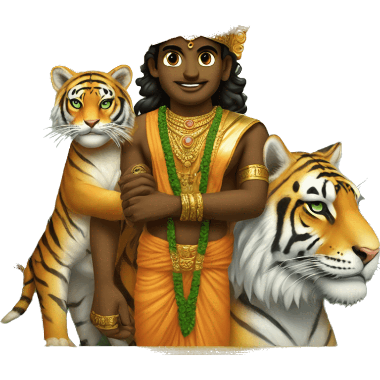 God murugan with tiger  emoji