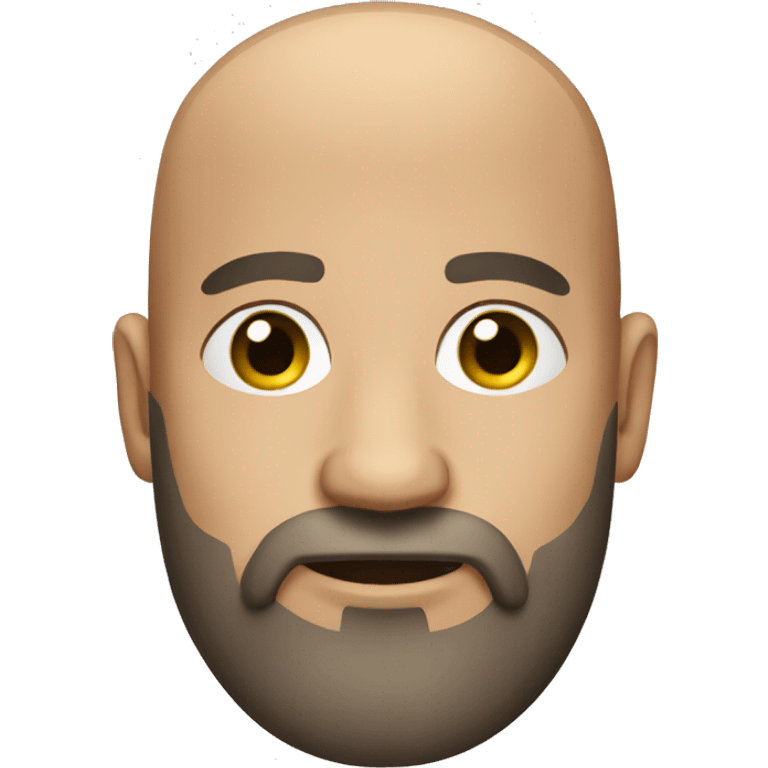 Bald guy with a beard emoji