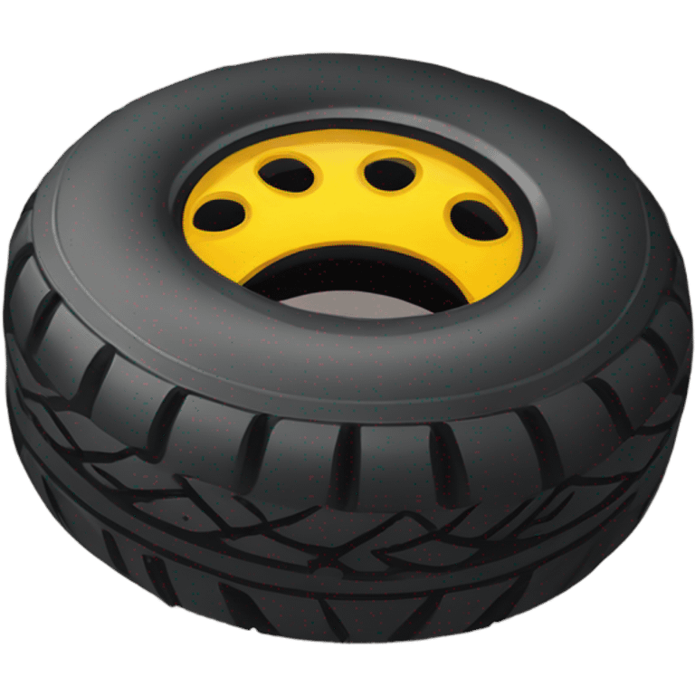 Flat tire deflated  emoji