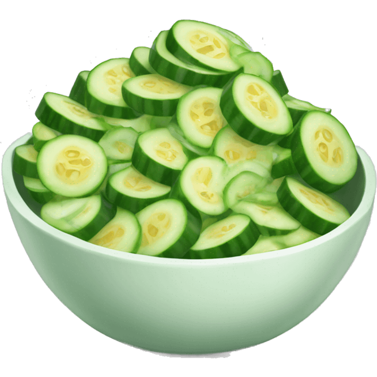 Cucumber salad bowl emoji