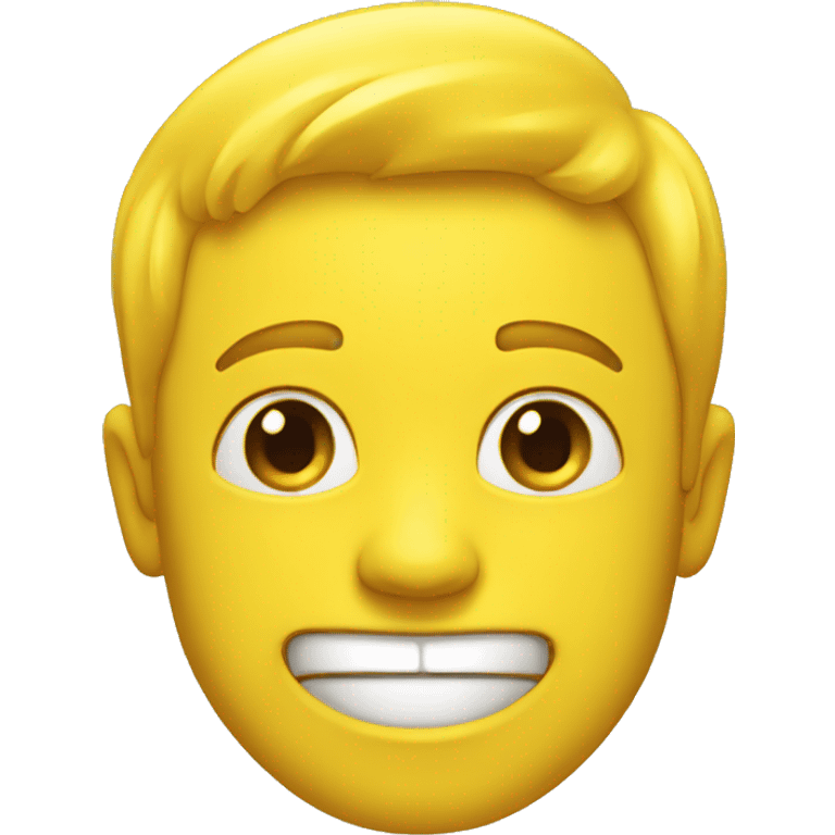 yellow guy  Too happy  emoji