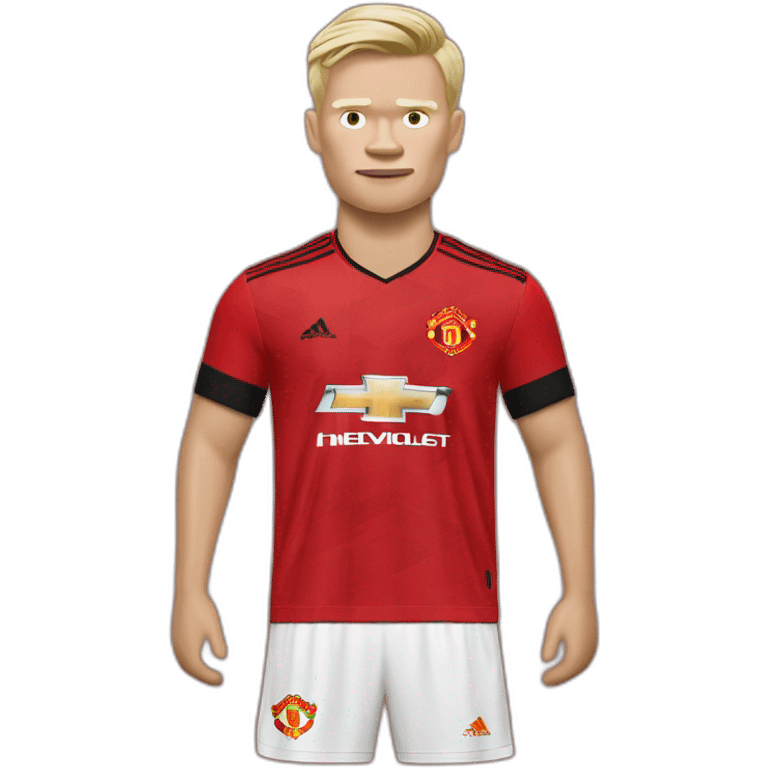 Erling haaland with manchester united kit emoji