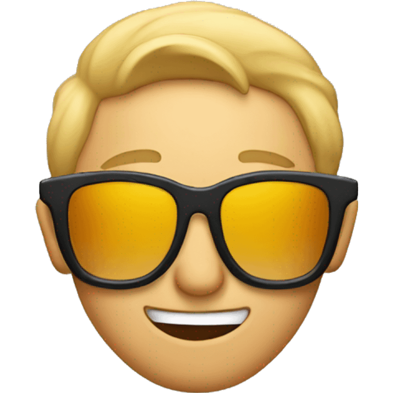 Sunglasses emoji with you he sticking out emoji