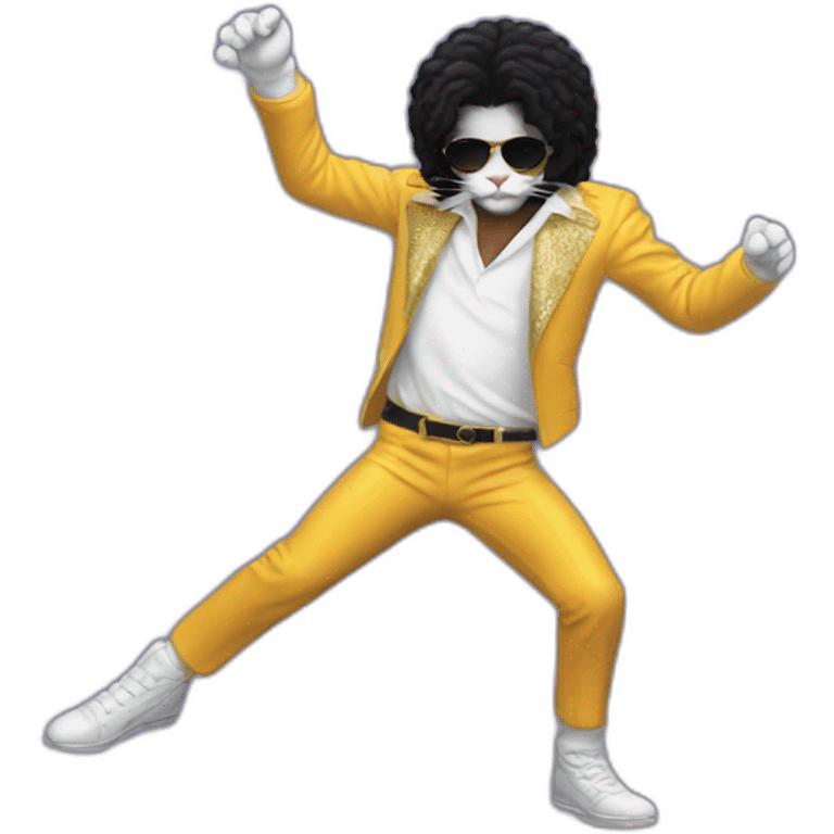 Cat michael jackson dancing emoji