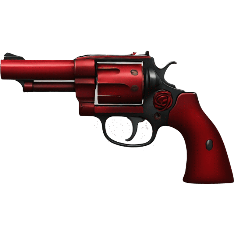 Red rose revolver emoji