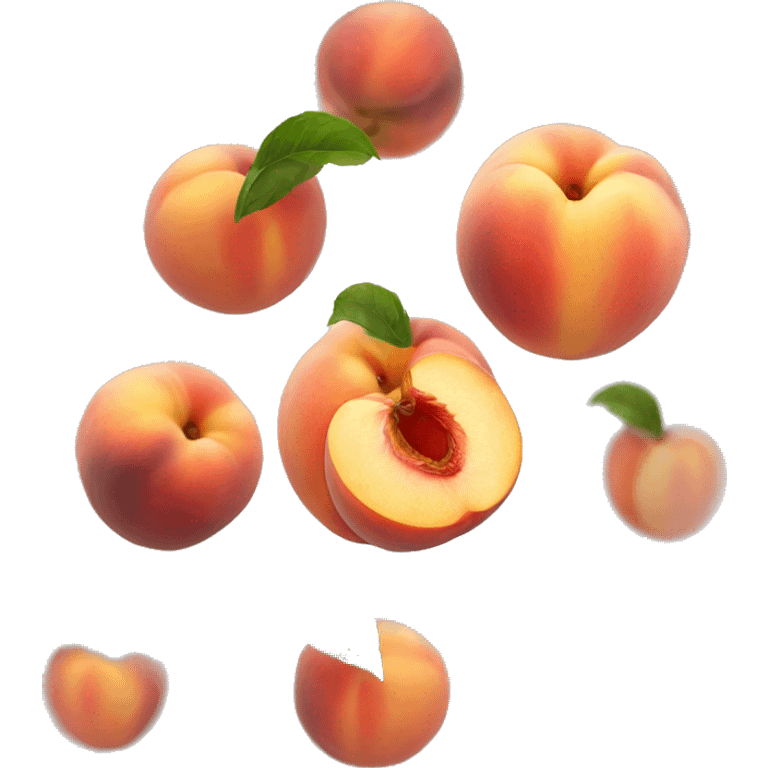 red peach emoji