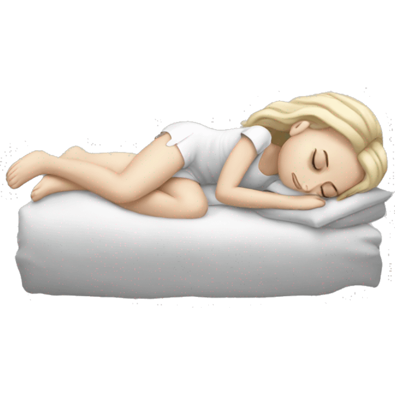 aesthetic white girl sleeping emoji