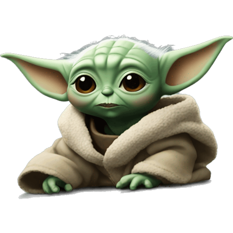 
baby yoda on top of a car emoji