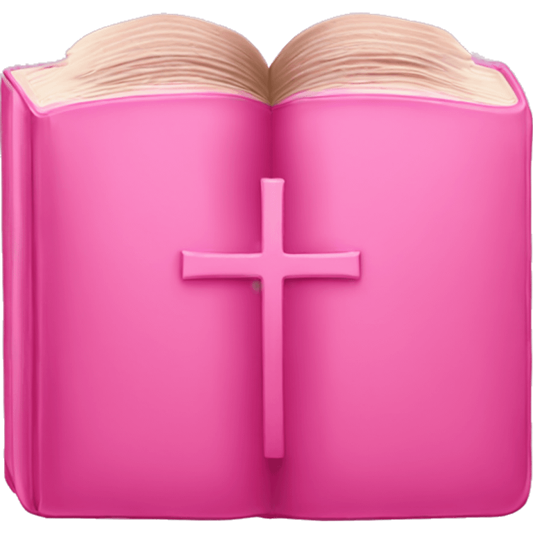 Pink bible emoji