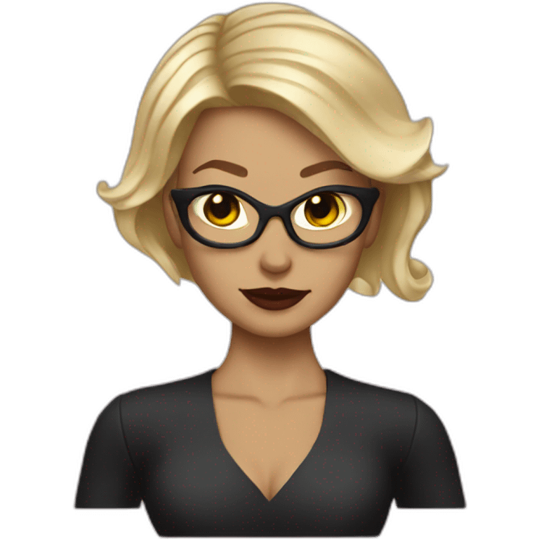 corporate batwoman short blonde hair emoji