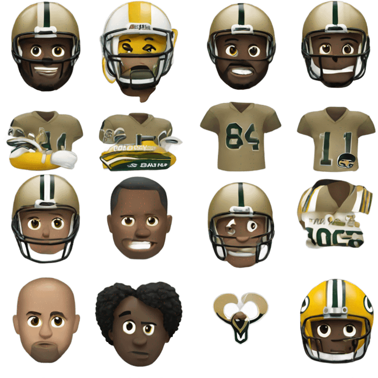 Saints destroy packers emoji