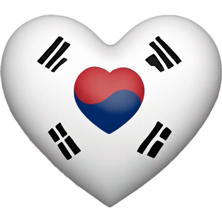 south korean flag heart emoji