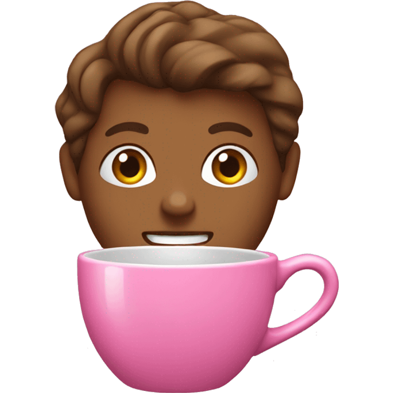 pink coffee mug emoji