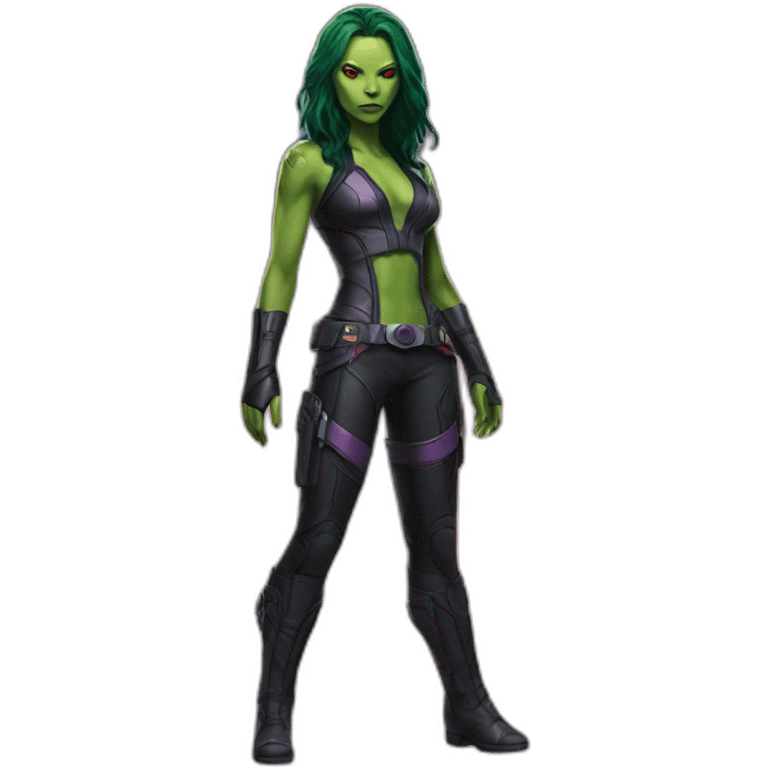 fullbody gamora marvel emoji