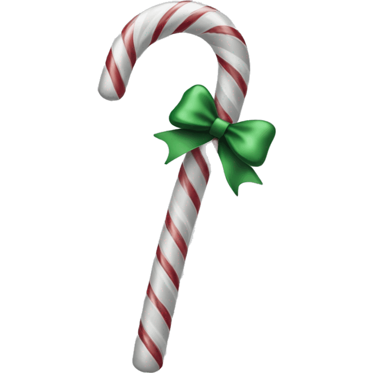 Light grey candy canes, with black bow on it emoji