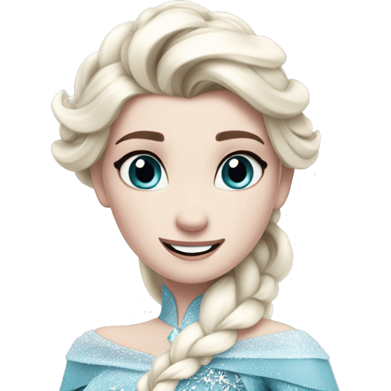 Elsa let it go emoji