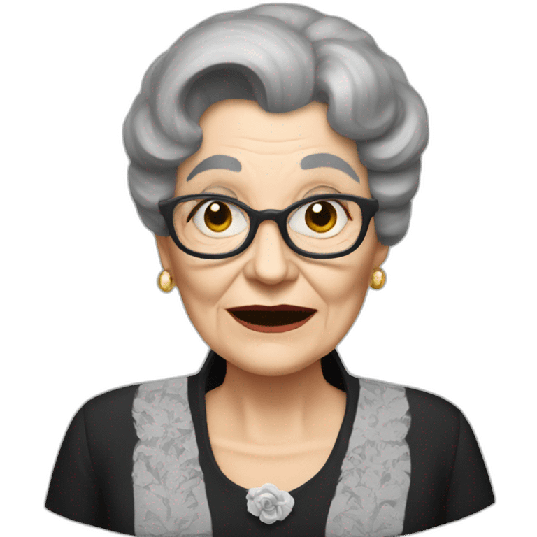 Abuela Addams emoji