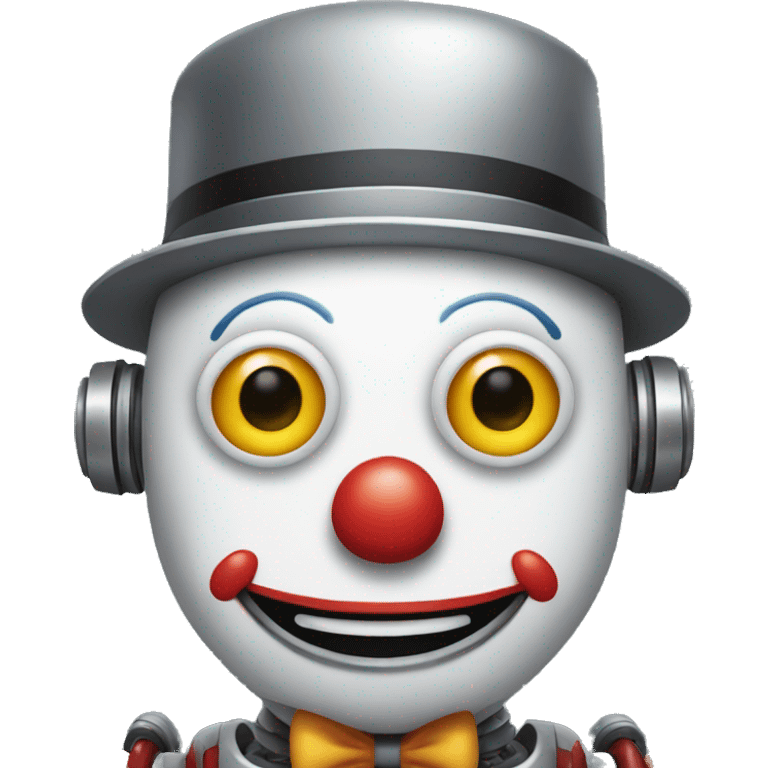 robot as a clown emoji