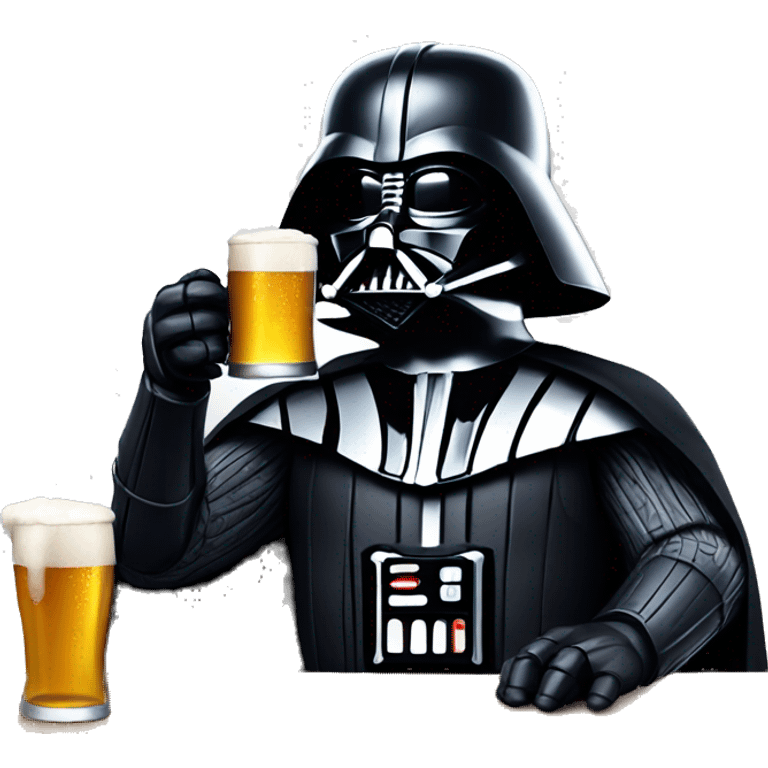 pik Darth vader drinking beer emoji