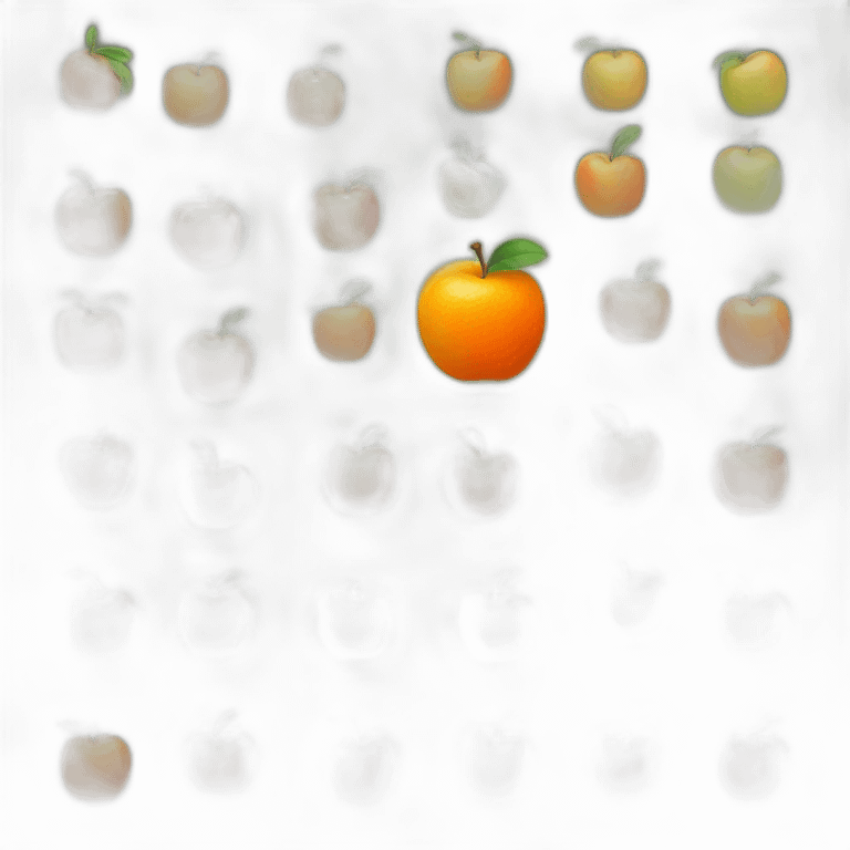 Apple-orange emoji