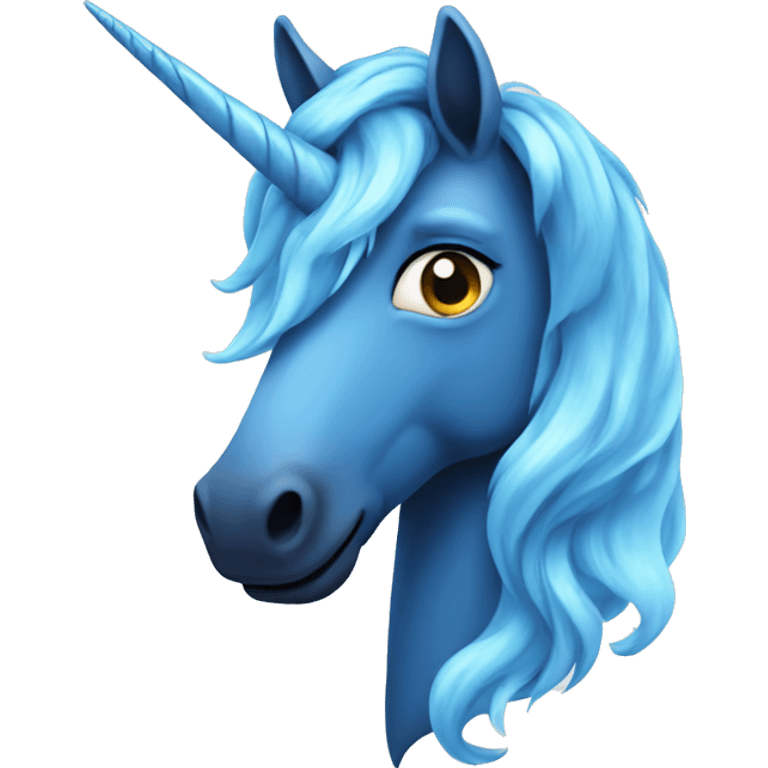 blue unicorn  emoji