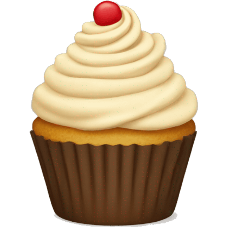 Beige cupcake  emoji