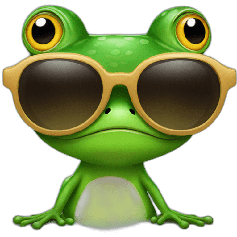 frog with sunglasses emoji