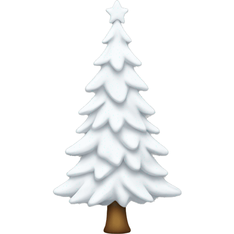 white christmas tree emoji