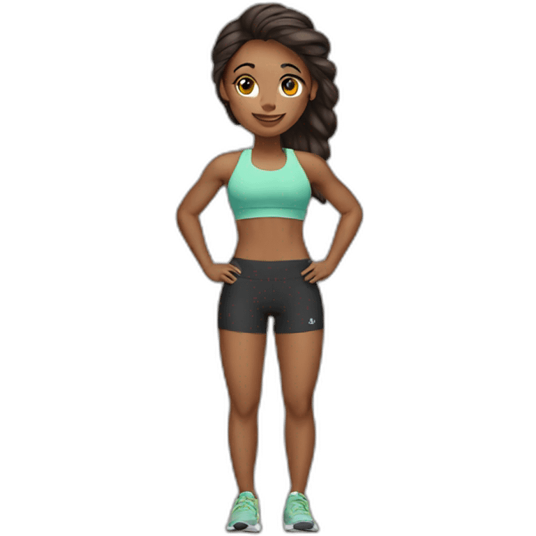 fitness girl emoji